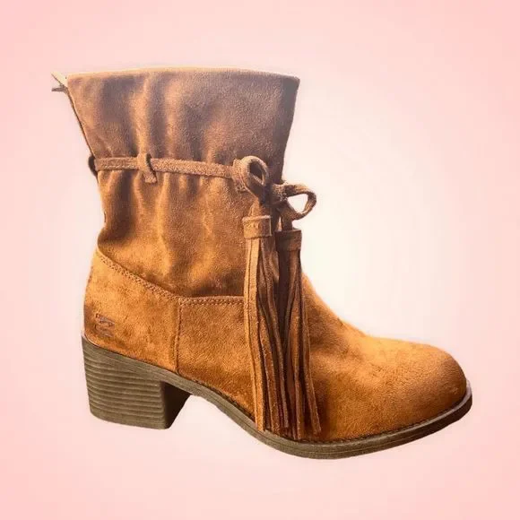 Billabong Monroe Brown Suede Booties Size 7 - Picture 2 of 9